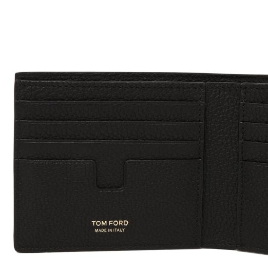 26FW 톰포드 그레인 레더 클래식 반지갑 Y0228LCL158GNAA BLACK - TOMFORD