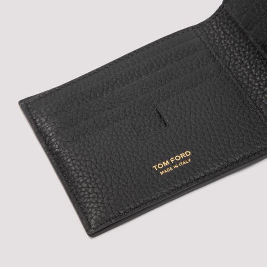 26FW 톰포드 그레인 레더 클래식 반지갑 Y0228LCL158GNAA BLACK - TOMFORD