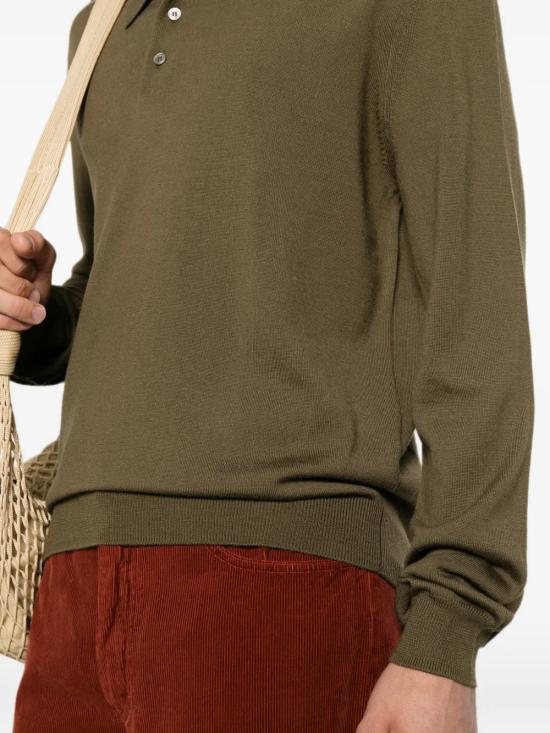 26FW 아페쎄 메리노 울 폴로 스웨터 WVAWMH23482JAA VERDE - A.P.C.