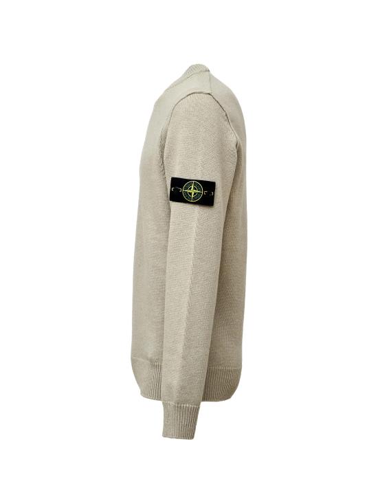 26FW 스톤 아일랜드 램스울 립드 트림 레귤러 핏 크루넥 점퍼 L2S155100072S00A3V0095 VERDE - STONE ISLAND
