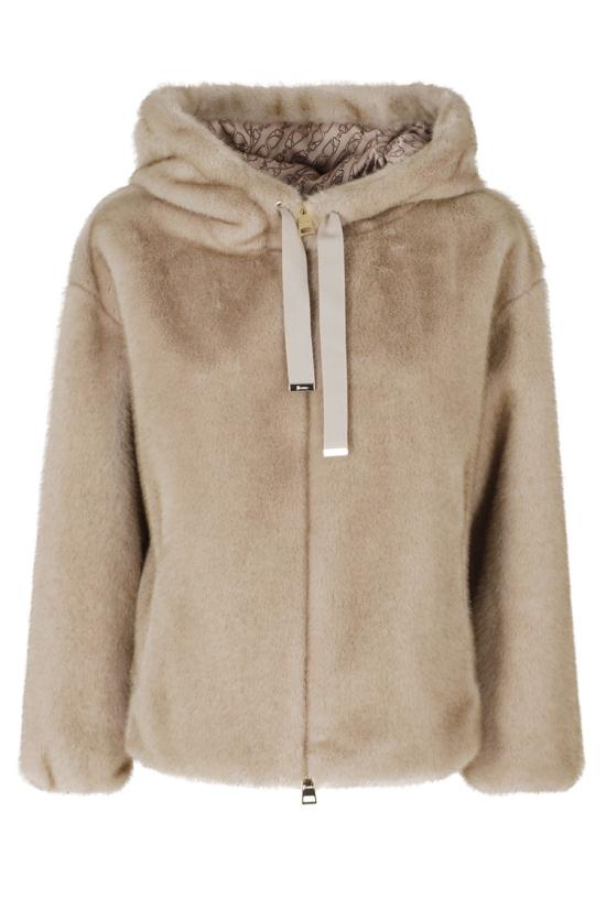 26FW 에르노 멜란지 얼터너티브 밍크 퍼 보머 자켓 GI000318D 12739 099 Neutrals