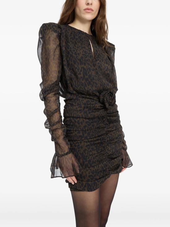 26FW 로테이트 바이 크리스텐슨 미디 원피스 1166263088 MARRONE - ROTATE BY BIRGERCHRISTENSEN