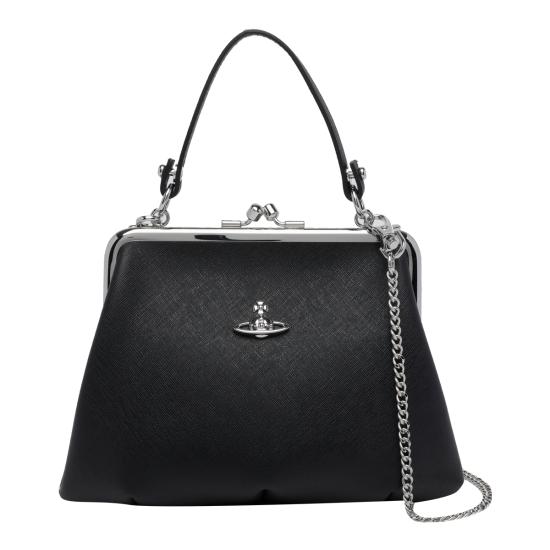 26FW 비비안웨스트우드 그래니 프레임 퍼스 4B010007W S0021N401 BLACK