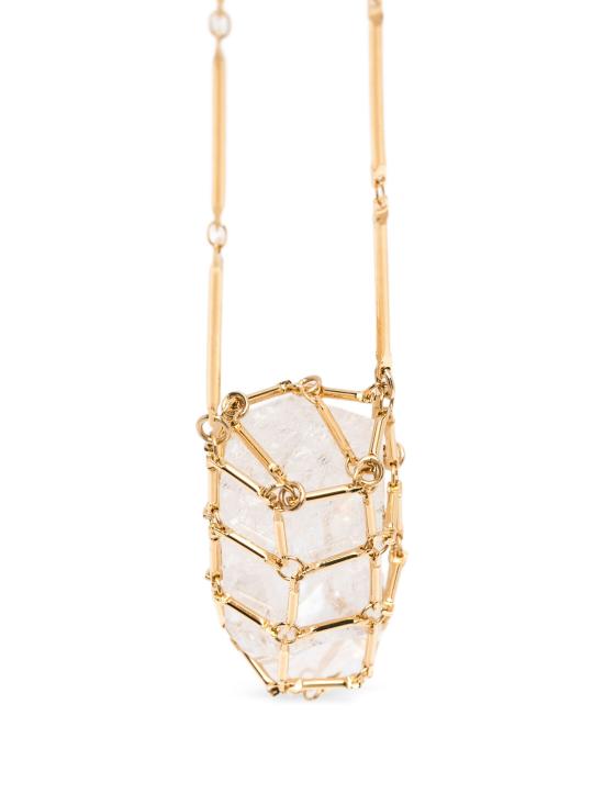 26SS 이자벨마랑 락 크리스탈 네클리스 펜던트 네크리스 SA0021FAD2B03B 00TR TRANSPARENT - ISABEL MARANT