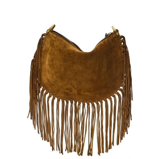 26FW 이자벨마랑 오스칸 호보 프린지 디테일 핸드백 BF0066FCC3C14M Brown - ISABEL MARANT