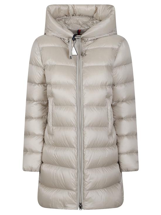 26FW 몽클레어 수에니에 후드 미드 렝스 다운 자켓 L2 093 1C000 11 597YG Neutrals