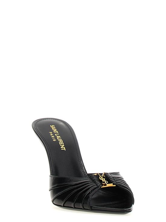 26FW 생로랑 샌들 바빌론  블랙 - SAINT LAURENT