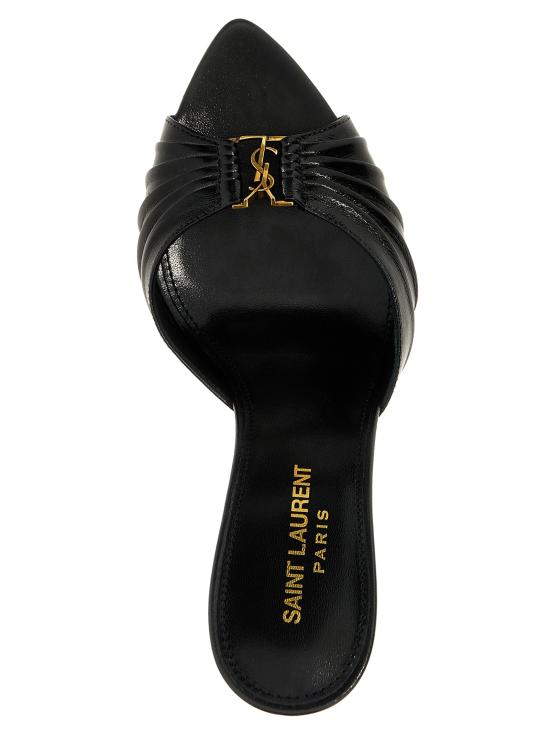 26FW 생로랑 샌들 바빌론  블랙 - SAINT LAURENT