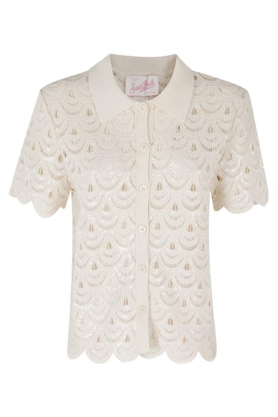 26SS 세인트바쓰 탑 MONET 098 White