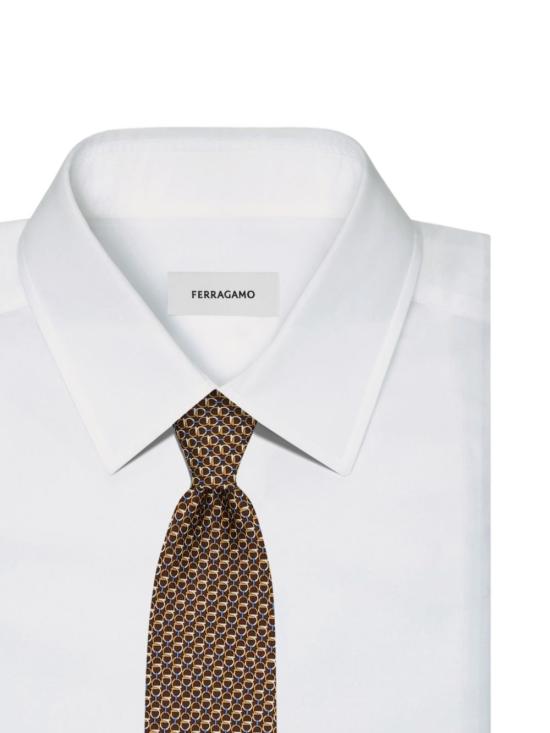 26FW 살바토레 페라가모 넥타이 794597 351446MARRONE - SALVATORE FERRAGAMO