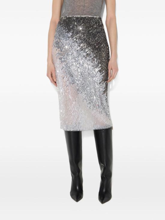 26FW 엘리자베타프랜치 미디 스커트 GO24367E2 360 AVORIO - ELISABETTA FRANCHI