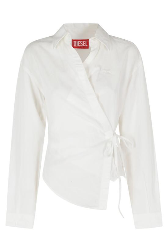 26SS 디젤 C-Delphos 린넨 블렌드 셔츠 A21995 0PGBS 098 White