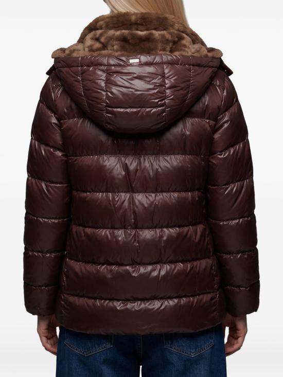 26FW 에르노 밍크 퍼 이펙트 파카 재킷 PI002312D 12017Z8810 MARRONE - HERNO