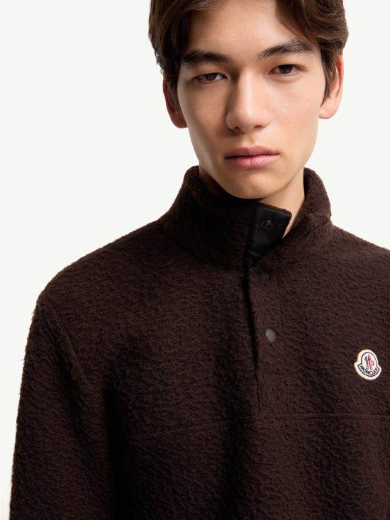 26FW 몽클레어 긴팔 티셔츠 L20918G0005889BKU 256 Marrone - MONCLER