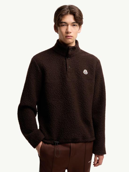 26FW 몽클레어 긴팔 티셔츠 L20918G0005889BKU 256 Marrone - MONCLER