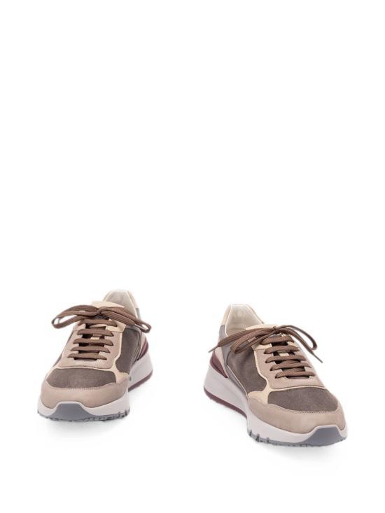  브루넬로 쿠치넬리 누벅 레더 스웨이드 러닝 스니커즈 MZUSNEO355 CYR60 Antracite - BRUNELLO CUCINELLI