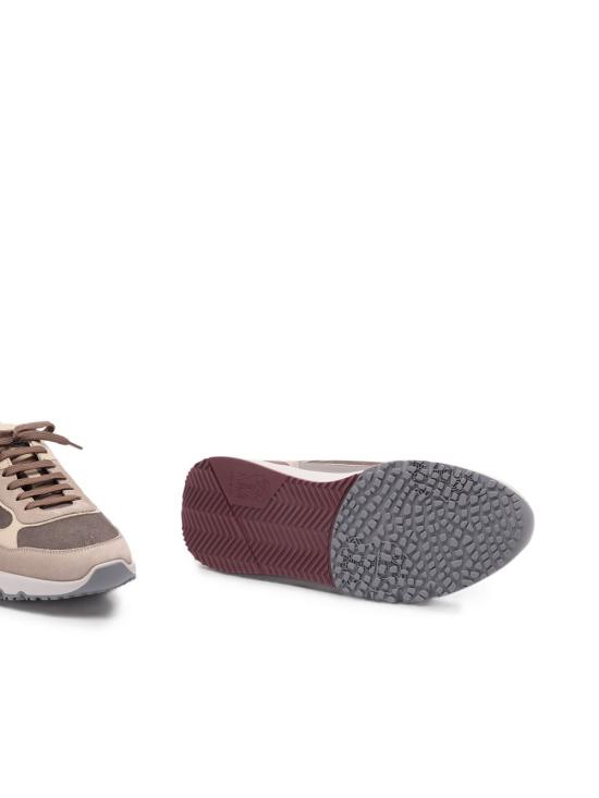  브루넬로 쿠치넬리 누벅 레더 스웨이드 러닝 스니커즈 MZUSNEO355 CYR60 Antracite - BRUNELLO CUCINELLI