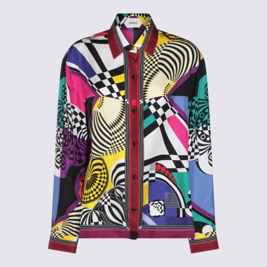 26FW 베르사체 셔츠 1024221 1A192885X000 Multi - VERSACE