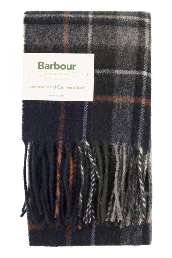  바버 뉴 체크 타탄 스카프 USC0137 NY95 BLUE GREY - BARBOUR