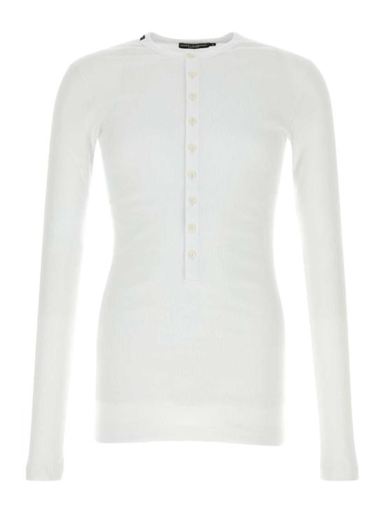 26FW 돌체앤가바나 긴팔 티셔츠 G8PG8Z FUGKYW0800 WHITE