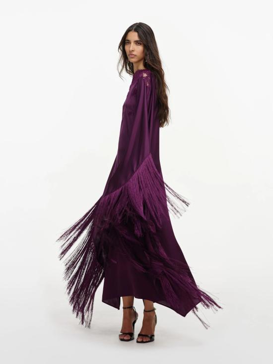 26FW 셀프 포트레이트 미디 원피스 AW26038XPU PURPLE Viola - SELF PORTRAIT