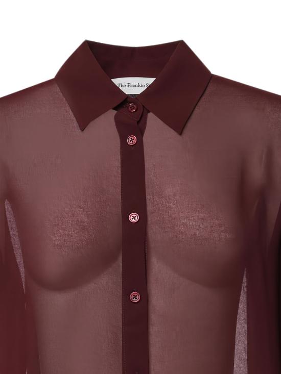 26FW 더프랭키샵 셔츠 CHFS173697110 BURGUNDY - THE FRANKIE SHOP