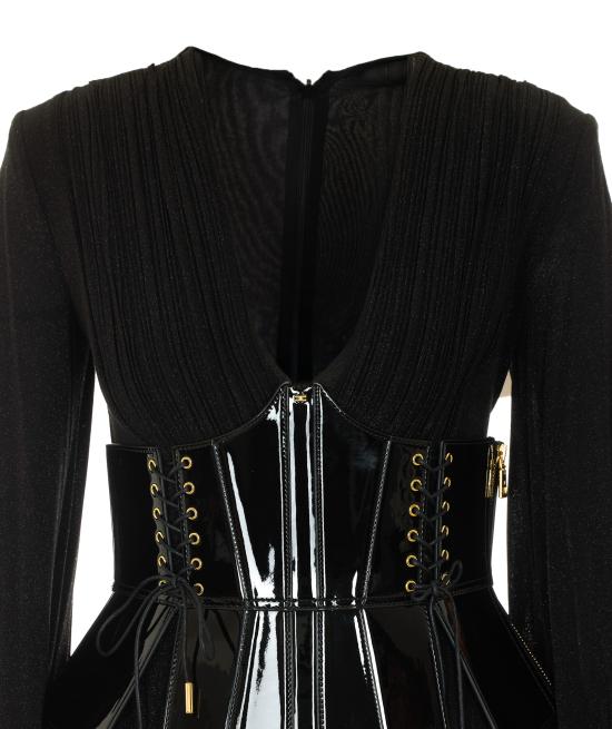 26FW 엘리자베타프랜치 미디 원피스 ABR1566E2 110 Black - ELISABETTA FRANCHI
