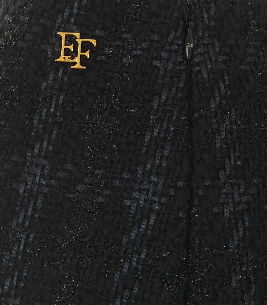 26FW 엘리자베타프랜치 미디 스커트 GO23267E2 110 BLACK - ELISABETTA FRANCHI