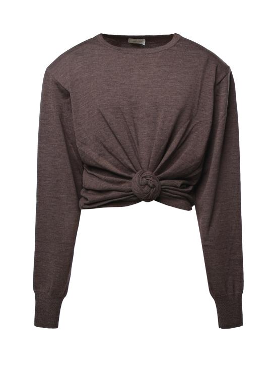 26FW 마그다뷰트림 스웨터 348726 BROWN