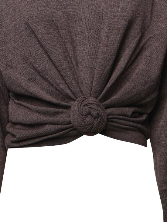 26FW 마그다뷰트림 스웨터 348726 BROWN - MAGDA BUTRYM