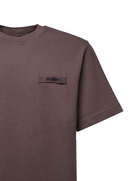 26FW 자크뮈스 그로그랭 로고 티셔츠 TSM00133AJ00226 850 BROWN - JACQUEMUS