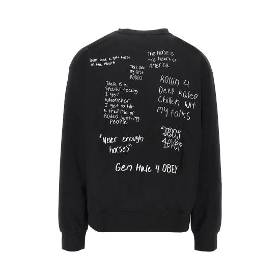26FW 오베이 긴팔 티셔츠 112864538 Black - OBEY