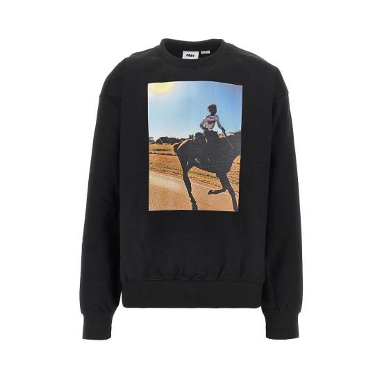 26FW 오베이 긴팔 티셔츠 112864538 Black