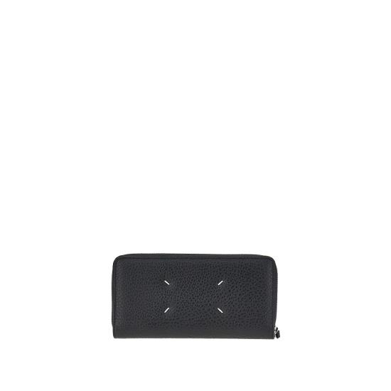 26FW 마르지엘라 4스티치 집어라운드 장지갑 S56UI0110P4455 Black - MAISON MARGIELA