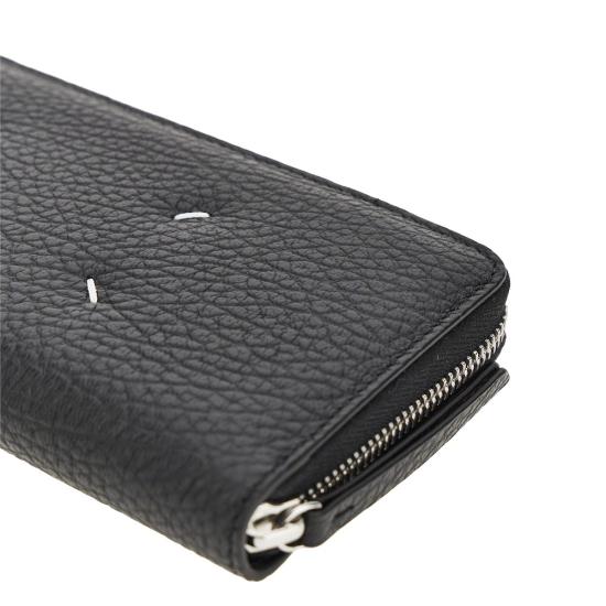 26FW 마르지엘라 4스티치 집어라운드 장지갑 S56UI0110P4455 Black - MAISON MARGIELA