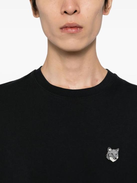 26FW 메종키츠네 폭스 헤드 컴포트 티셔츠 PM00108KJ7025 P199 BLACK - MAISON KITSUNE