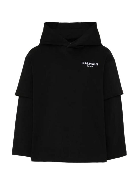 26FW [키즈] 발망 니트/스웻셔츠 BZ8I30 Z3672 930BC BLACK