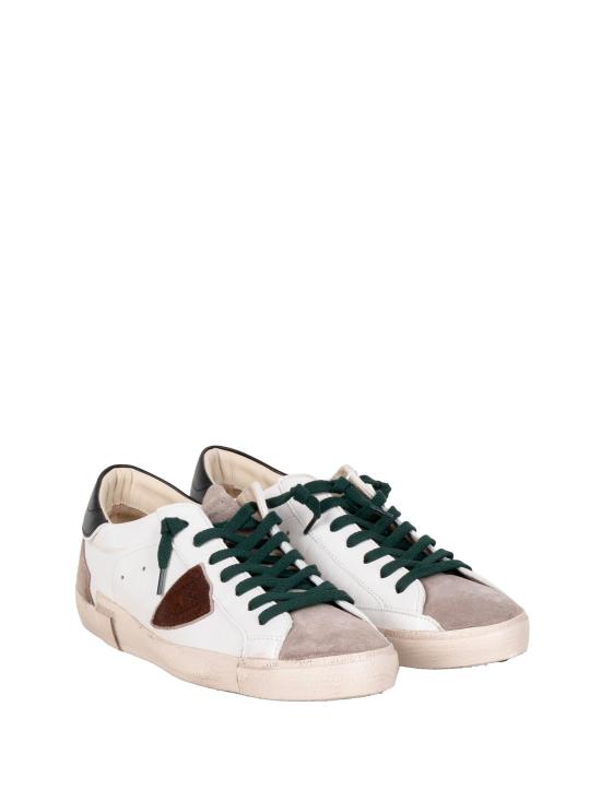 26FW 필립모델 스니커즈 PRSX LOW PRLUWX55 BLANC NOIR - PHILIPPE MODEL