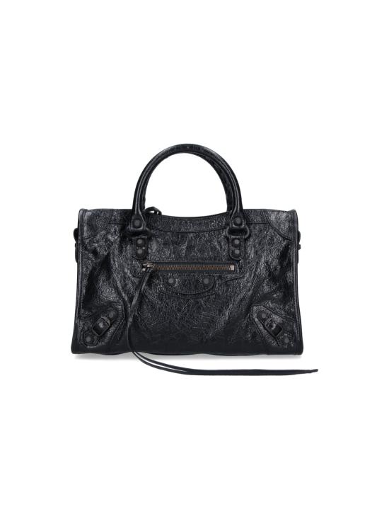 26FW 발렌시아가 르 시티 백 스몰 램스킨 865762 2ACFH 1000 Black