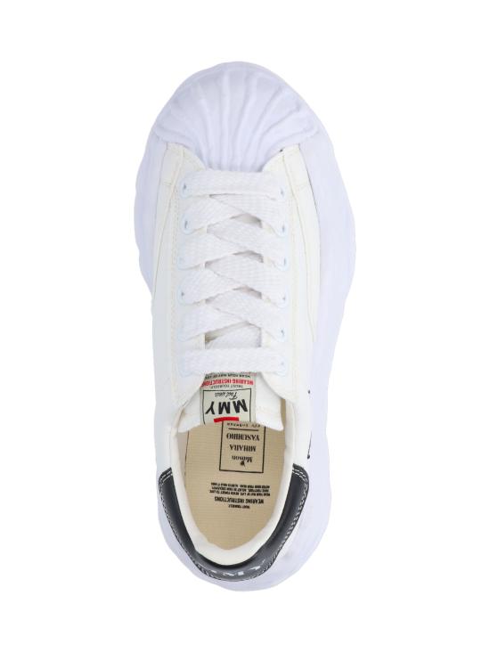 26FW 메종 미하라 야스히로 블레이키 OG 솔 캔버스 로우탑 스니커즈 A08FW735 WHITE - MAISON MIHARA YASUHIRO