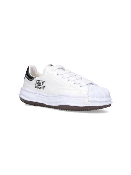 26FW 메종 미하라 야스히로 블레이키 OG 솔 캔버스 로우탑 스니커즈 A08FW735 WHITE - MAISON MIHARA YASUHIRO