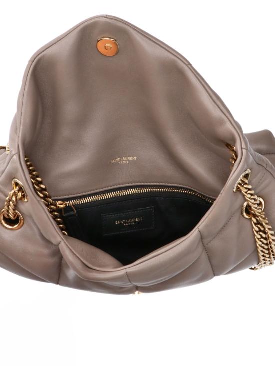  생로랑 루루 푸퍼 스몰 체인 백 577476 1EL07 1799 TAUPE - SAINT LAURENT