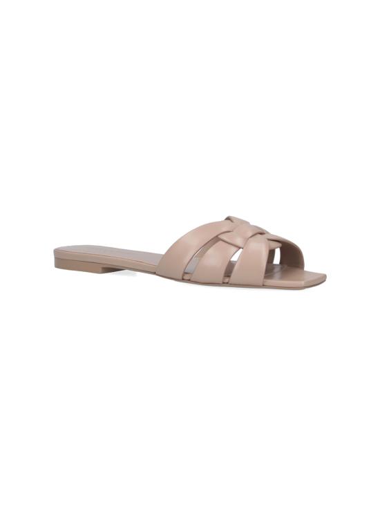  생로랑 스무스 레더 트리뷰트 뮬 572761 AAAAH 2721 Beige - SAINT LAURENT