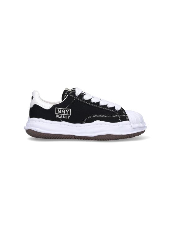 26FW 메종 미하라 야스히로 블레이키 OG 솔 캔버스 로우탑 스니커즈 A08FW735 BLACK