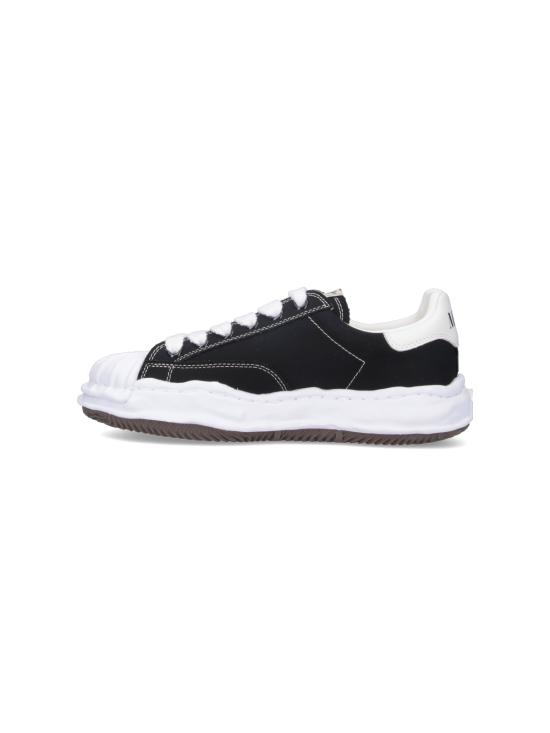 26FW 메종 미하라 야스히로 블레이키 OG 솔 캔버스 로우탑 스니커즈 A08FW735 BLACK - MAISON MIHARA YASUHIRO