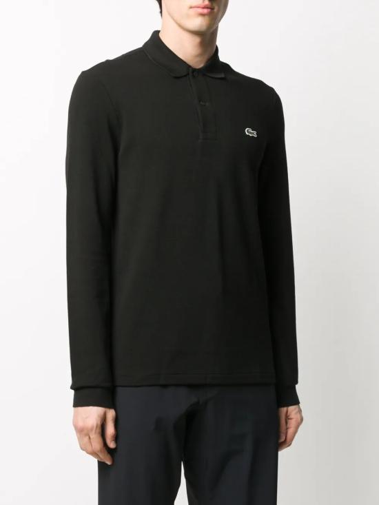 26FW 라코스테 클래식 롱슬리브 폴로 셔츠 L1312 031 BLACK - LACOSTE