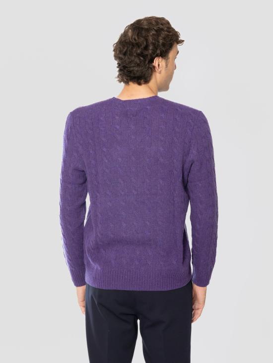26FW 랄프 로렌 스웨터 미스토 캐시미어 비올라 소재의 Maglia Girocollo - RALPH LAUREN