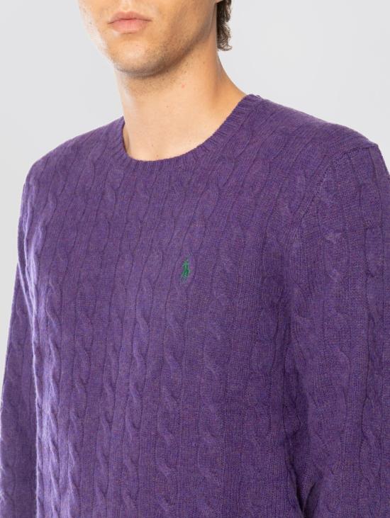 26FW 랄프 로렌 스웨터 미스토 캐시미어 비올라 소재의 Maglia Girocollo - RALPH LAUREN
