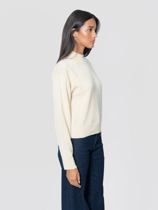 26FW 핑코 스웨터 캐시미어 베이지 색상의 Maglia Collo Lupetto - PINKO