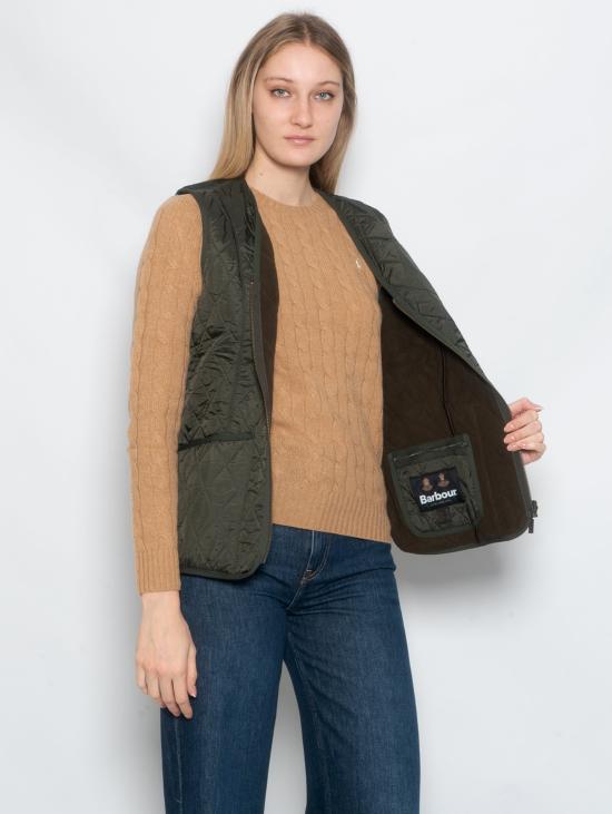 26FW 바버 베스트 질레 트라푼타토 플리스 베티 올리바 - BARBOUR